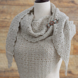 Vintage Linen Shawl Linen